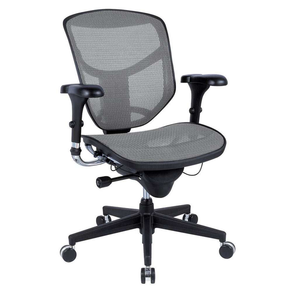 WorkPro Quantum 9000 Ergonomic Mesh Chair, Black/Gray
