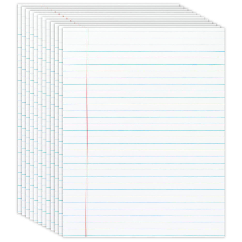Legal Pads, 8.5"x11", White, 12 Pack