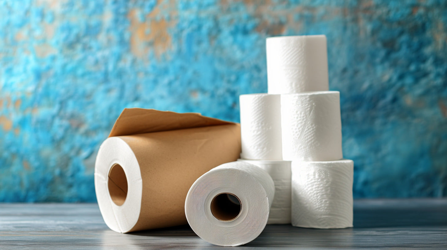 Stack of paper products