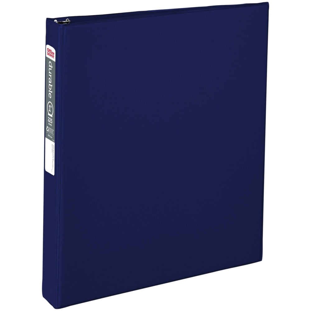 Nonstick Binder, 1" Rings, Blue