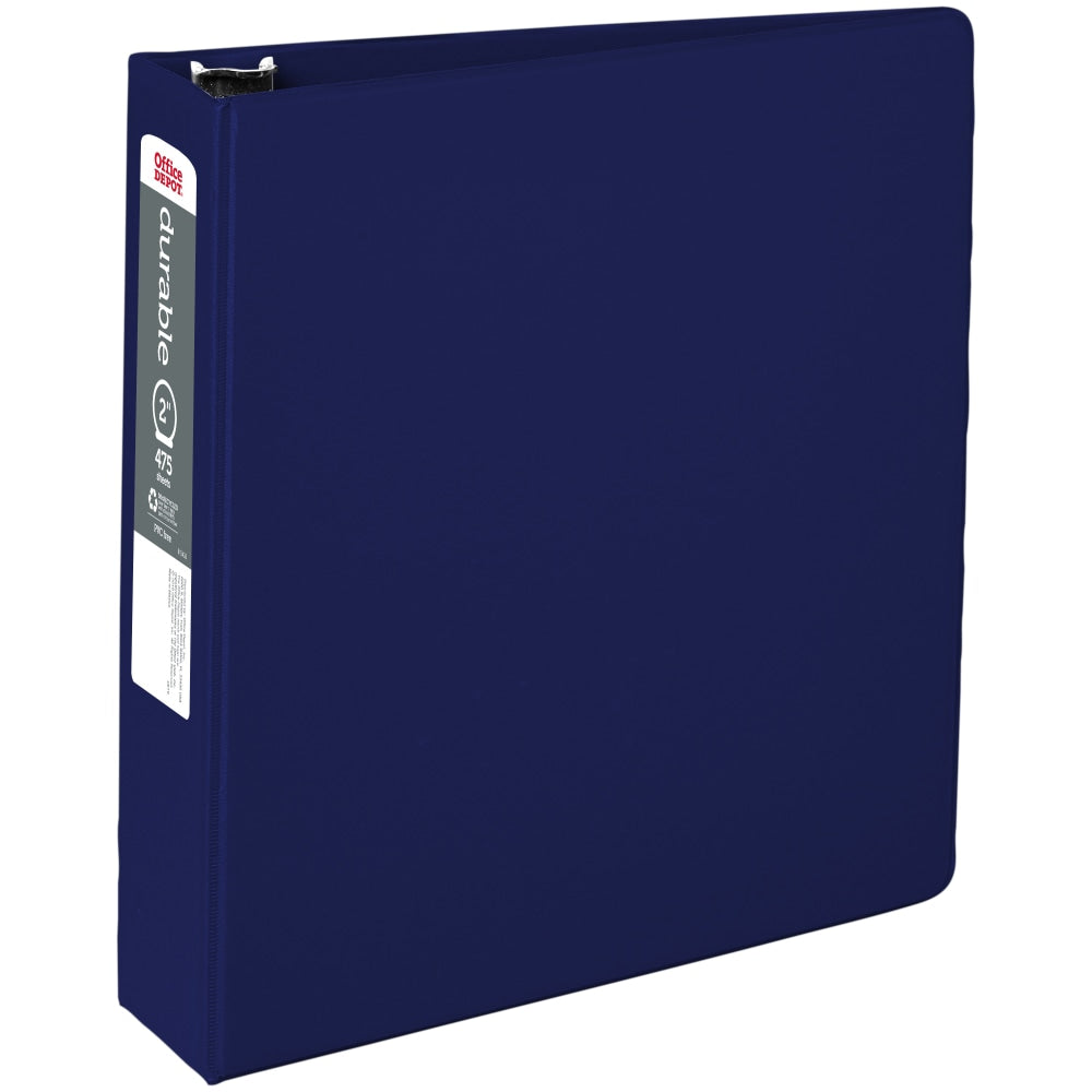 Nonstick Binder, 2" Rings, Blue