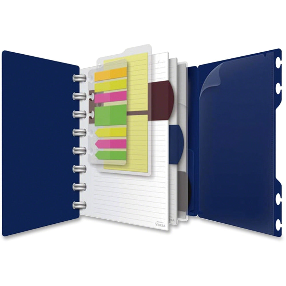 TOPS Versa Spiral Notebook, 6"x9", Navy, 60 Sheets