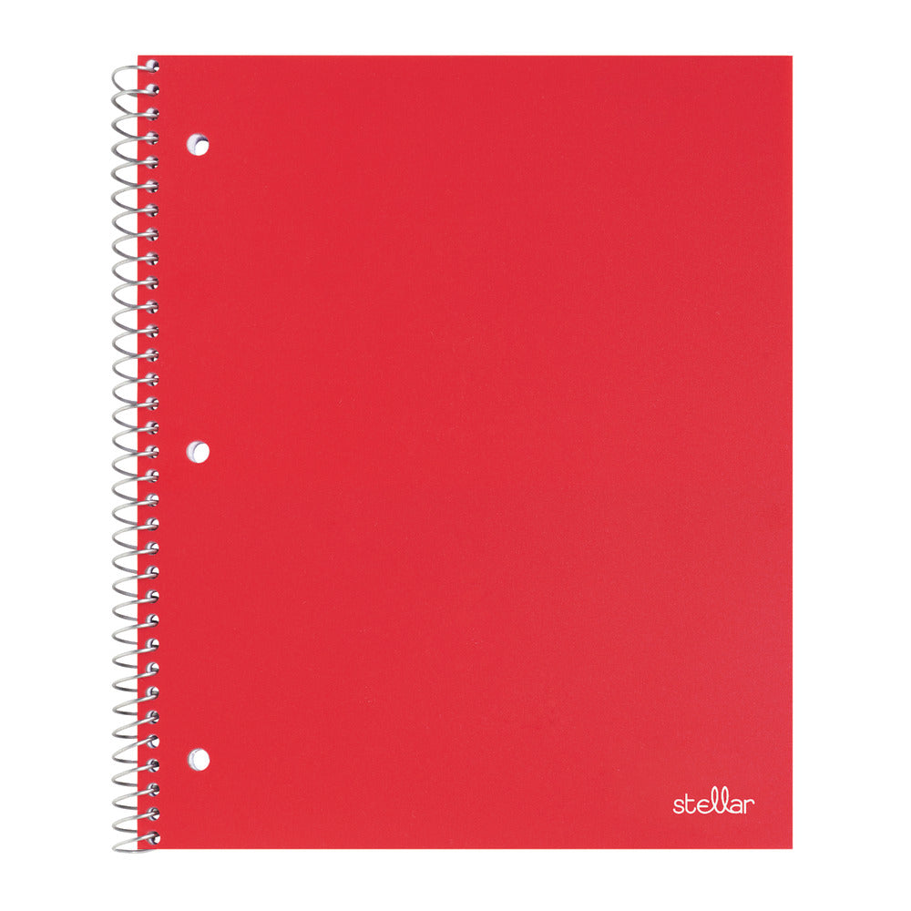 Stellar Poly Notebook, 8.5"x11", Red, 100 Sheets