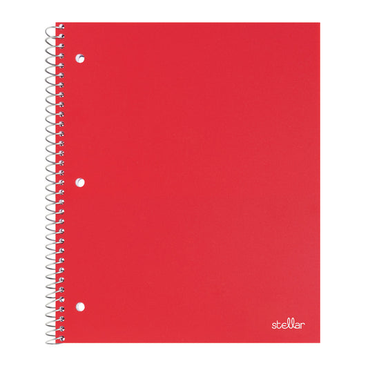 Stellar Poly Notebook, 8.5"x11", Red, 100 Sheets