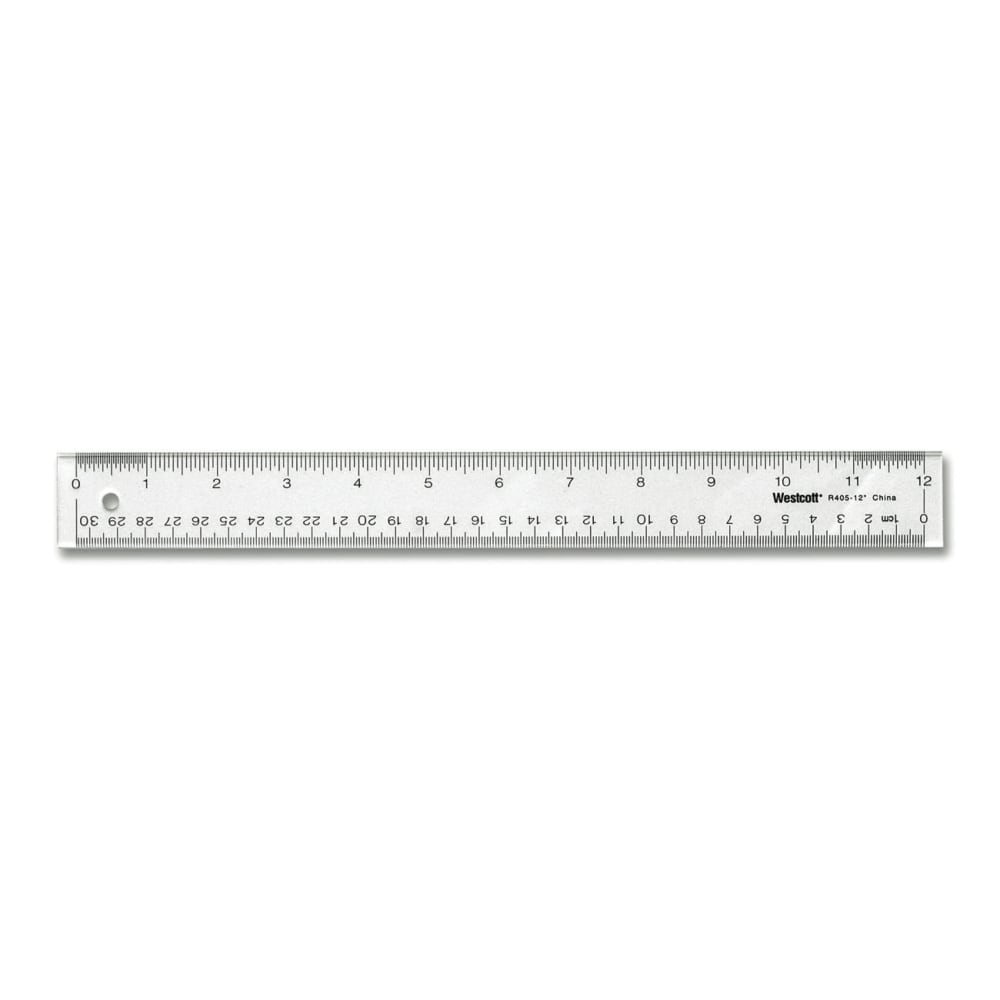 Westcott See-Through Ruler, 12"