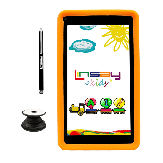 Linsay F7 Kids Tablet, 7", 2GB/64GB, Android 13, Orange