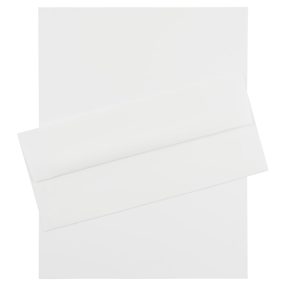 JAM Strathmore Stationery Set, 8.5"x11", 100 Sheets/Envelopes